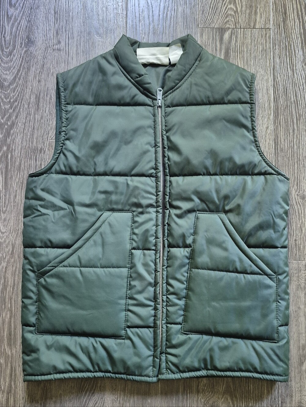 Vintage The Sainthill Group Green Puffer Vest Medium M